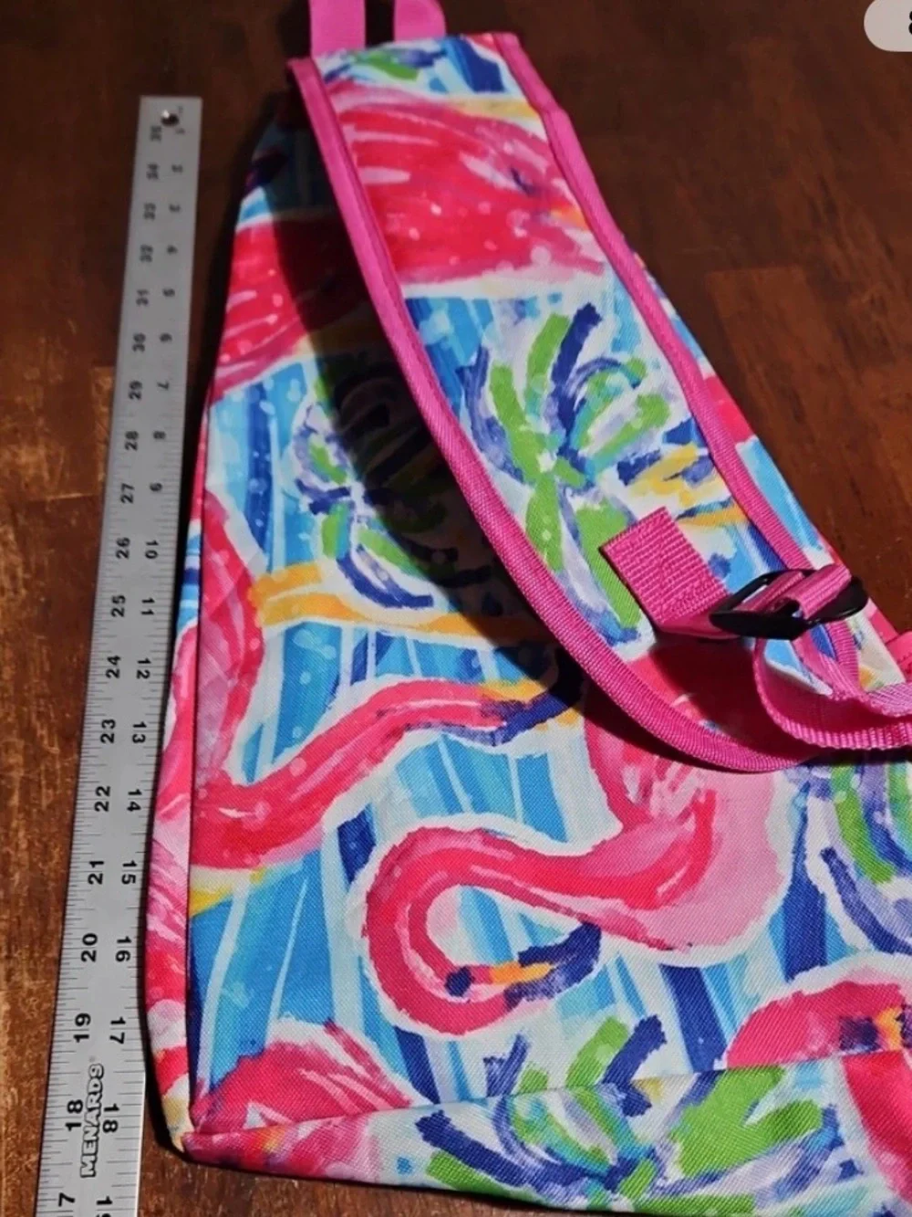 NEW Aqualux FLAMINGO Crossbody Sling Bag Backpack Zippered Pockets & Mesh Pouch